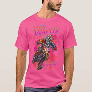 Wheels In Orbit Pedals In Motion Bmx Racing T-Shirt