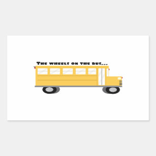 Wheels On Bus Sticker