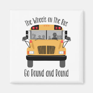 Wheels On The Bus Magnet