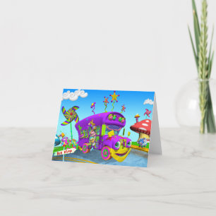 Wheels On The Bus Note Card