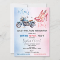 Wheels or Heels Gender Reveal Party