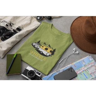 "Wheels & Wanderlust Vintage Camper T-Shirt