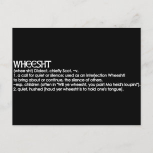 Wheesht Postcard