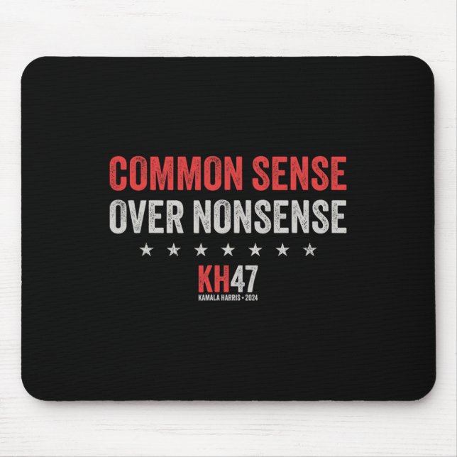 Wheimer 2024 Common Sense Over Nonsense  Mouse Pad (Front)