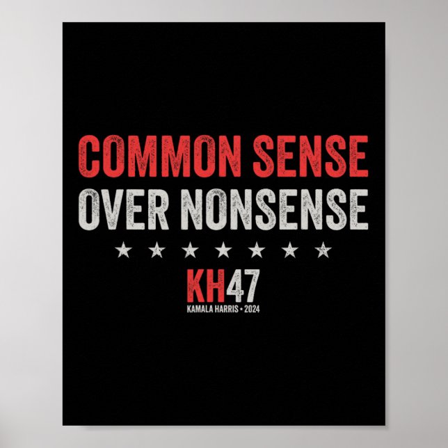 Wheimer 2024 Common Sense Over Nonsense  Poster (Front)