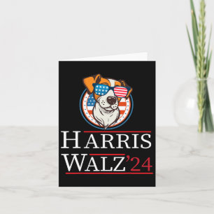 Wheimer 2024 Funny Dog Election Kamala Harris Tim  Card