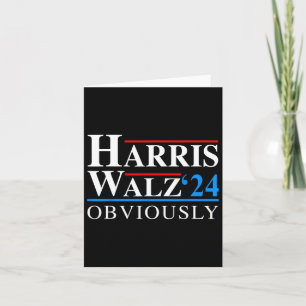 Wheimer 2024 Obviously Kamala Harris Tim Waltz Ele Card