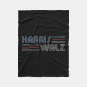 Wheimer 2024 Retro Faded Stripes Harris Waltz 2024 Fleece Blanket