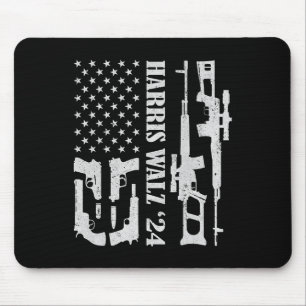 Wheimer 24 American Flag Guns Owner Madam Presiden Mouse Pad