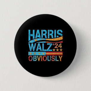 Wheimer Obviously! Harris Waltz 2024 Election 2 Inch Round Button