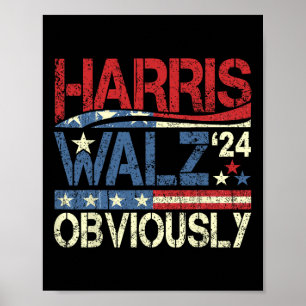 Wheimer Obviously! Harris Waltz 2024 Election 2 Poster