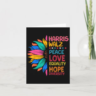 Wheimer Peace Love Equality Hope Diversity Card