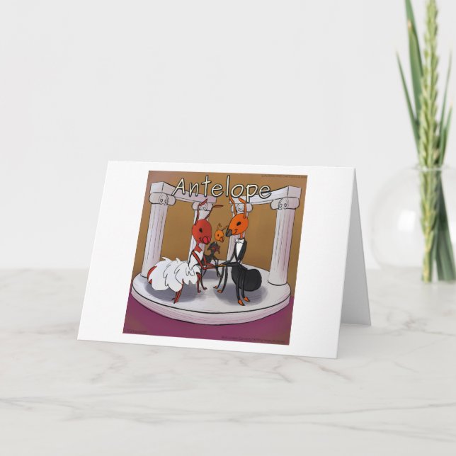 When Ants Elope Rick London Funny Comic Card (Front)