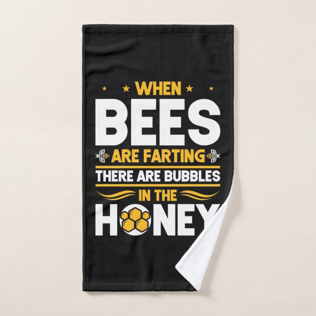 When Bees Are Farting Hand Towel (Hand Towel)