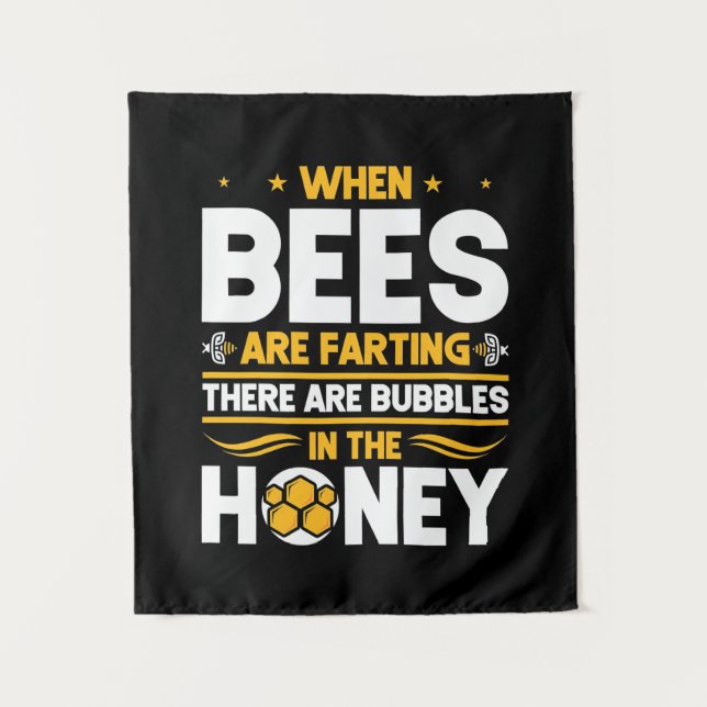 When Bees Are Farting Tapestry (Front)
