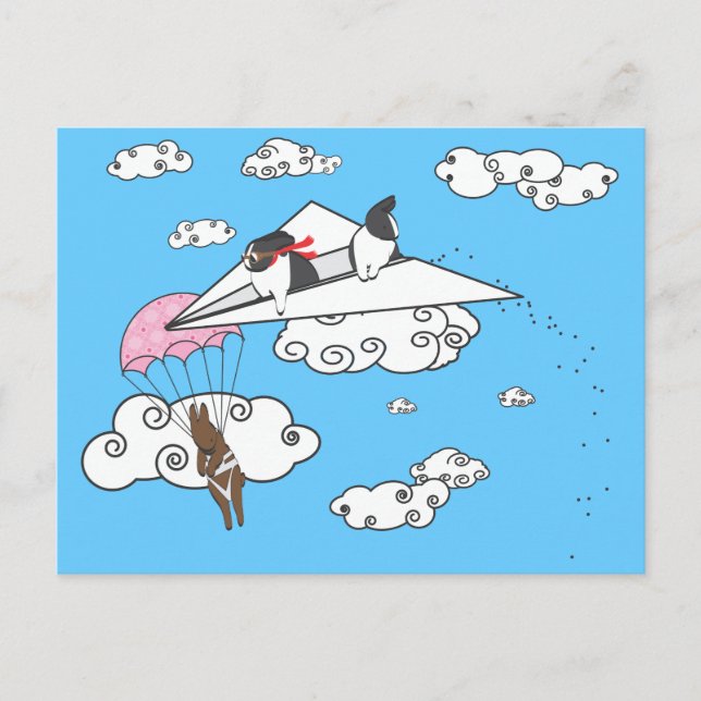 WHEN BUNNIES ATTACK POSTCARD (Front)