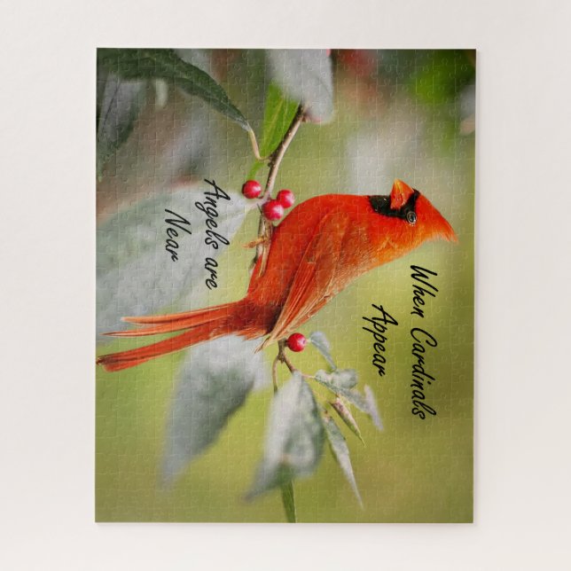 When Cardinals Appear, Angels are Near Jigsaw Puzzle (Vertical)