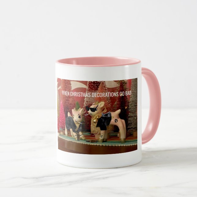 When Christmas Decorations Go Bad two-tone mug (Front Right)