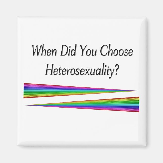 When Did You Choose Heterosexuality? Magnet (Front)