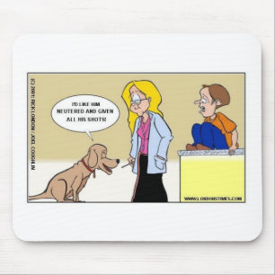 When Dogs R The Masters Funny Gifts & Tees Mouse Pad
