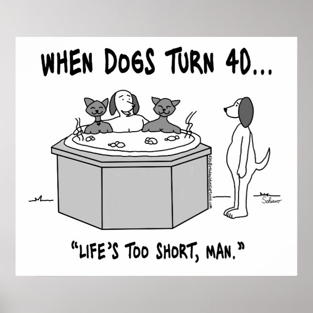 When Dogs Turn 40 Poster (Front)