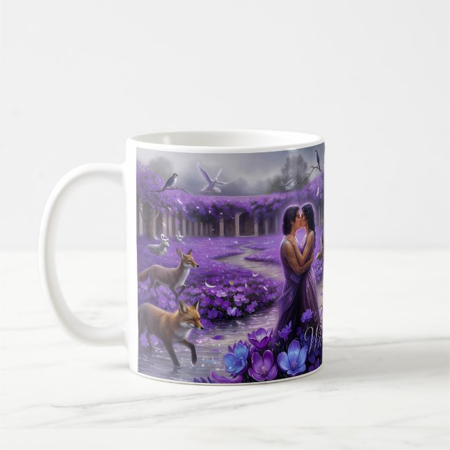 When Doves Cry Garden Love and Shadow Mug (Left)