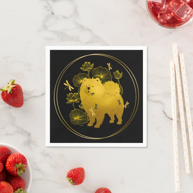 WHEN DRAGONS FLY  Chow    Napkin (Insitu)