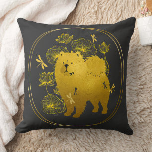 WHEN DRAGONS FLY  Chow  Throw Pillow