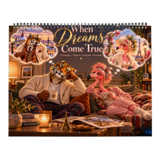 When Dreams Come True – Funny Flamingo & Tiger2027 Calendar