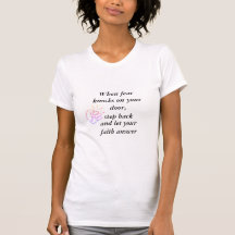 When Fear Knocks Let Faith Answer T-shirt
