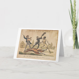 When Gays Attack Greeting Card
