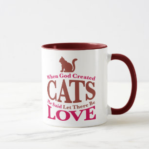 When God Created Cats Mug