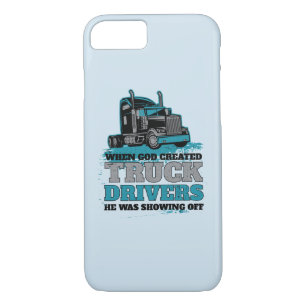 When God Created Truck Drivers Funny Case-Mate iPhone Case