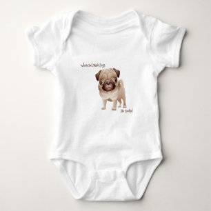 When God Made Pugs Baby Bodysuit