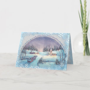 WHEN GOD TOUCHED by SHARON SHARPE Holiday Card