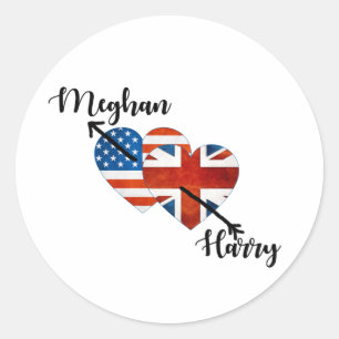 When Harry met Meghan Classic Round Sticker