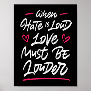 When Hate Is Loud Love Must Be Louder Poster