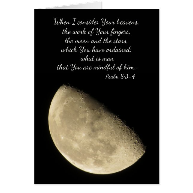 when I consider the heavens    Parakaleo note card (Front)