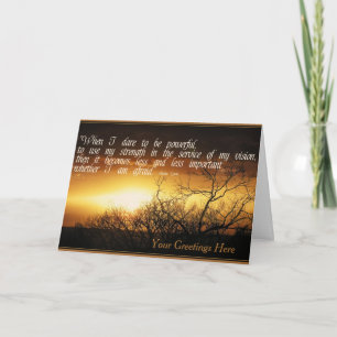 When i dare to be.. Inspirational Cards