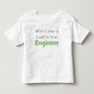When I Grow Up Engineer Toddler T-shirt