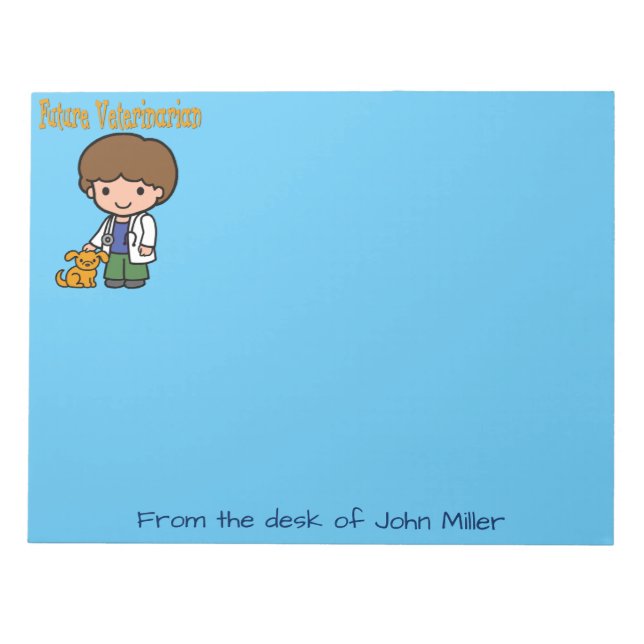 When I Grow Up Future Veterinarian Notepad (Front)