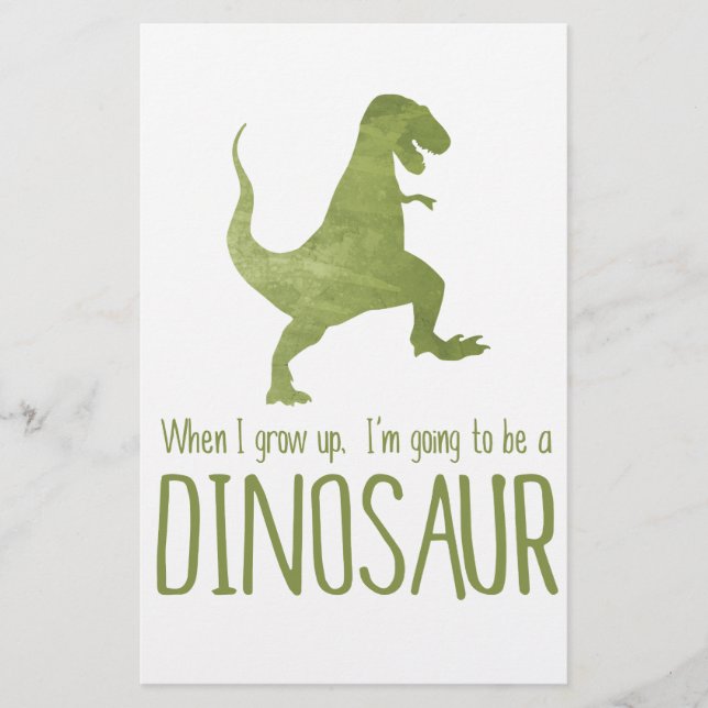 When I Grow Up, I'm Going to be a Dinosaur (Front)