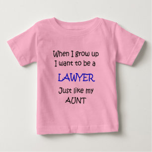 When I grow up Lawyer text only Baby T-Shirt