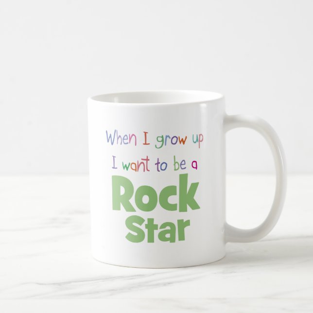 When I Grow Up Rock Star Coffee Mug (Right)