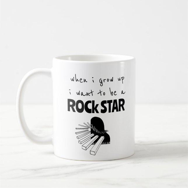 When I Grow Up Rock Star Coffee Mug (Left)