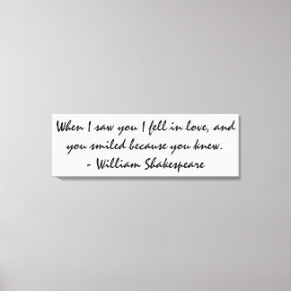 When I saw you I fell in love - Wall Art