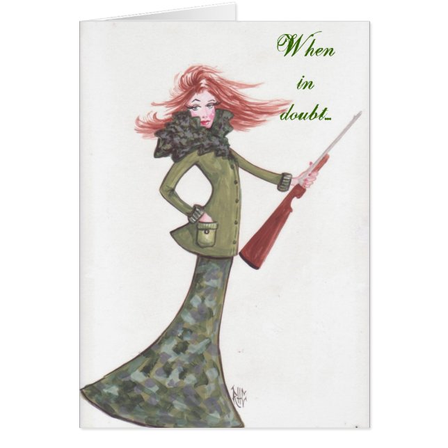 When in doubt...-Card (Front)