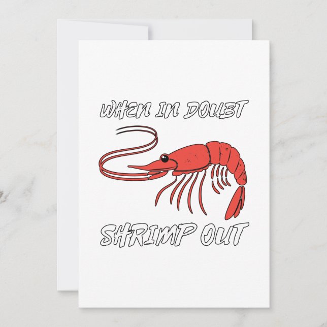 When In Doubt Shrimp Out Announcement (Front)
