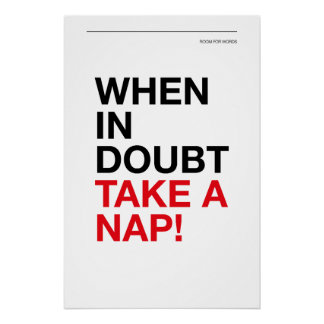 WHEN IN DOUBT, TAKE A NAP – Cozy Wall Art