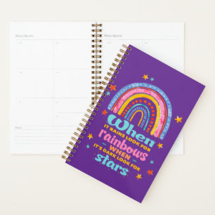 When It Rains Look For Rainbows Planner